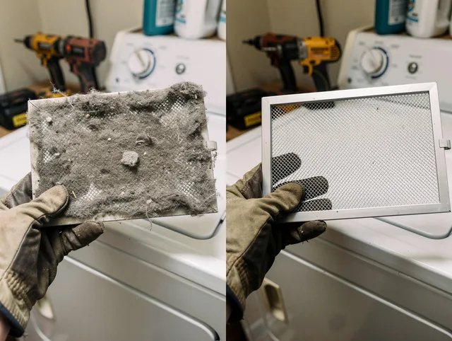 Professional lint trap cleaning by Clearwater Dryer Vent Cleaning in Clearwater