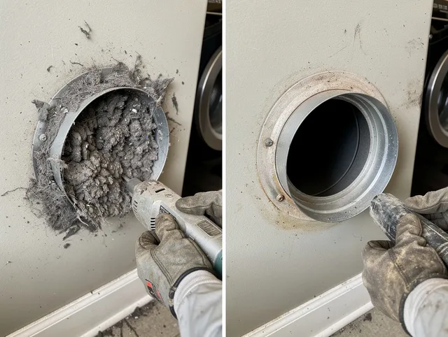 Professional clogged vent cleaning by Clearwater Dryer Vent Cleaning in Clearwater