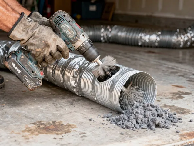 Professional duct cleaning by Clearwater Dryer Vent Cleaning in Clearwater