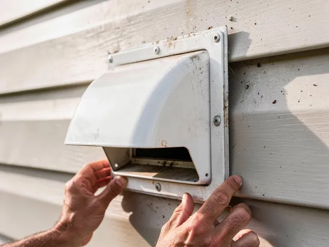 Clearwater Dryer Vent Cleaning technician delivering thorough residential dryer vent cleaning service in Clearwater